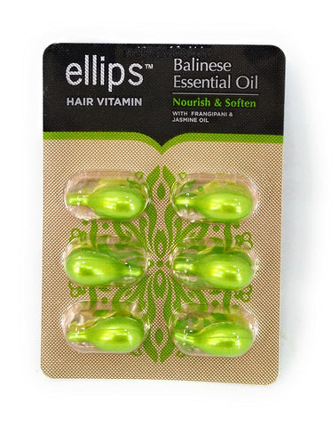 Ellips sheet of 6 capsules  of hair oil BALINESE ESSENTIAL OILS