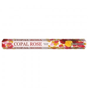 Incense HEM Brand Incense COPAL ROSE Sticks 20 sticks per pack Hexagonal (B)
