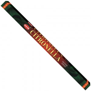 Incense HEM Brand Incense CITRONELLA  Sticks 8 sticks SQUARE 10 packs