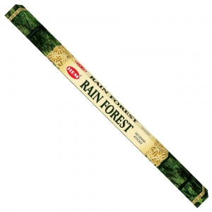 INCENSE, HEM brand, RAINFOREST  Sticks 8 sticks SQUARE