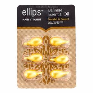 Ellips sheet of 6 capsules  of hair oil BALINESE NOURISHING OILS  NOURISH AND PROTECT