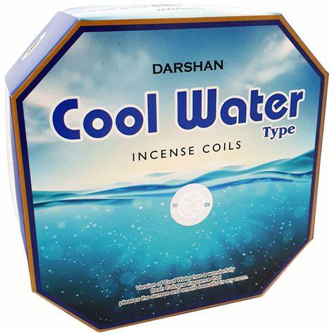 24 hour Darshan brand COOL WATER incense coils