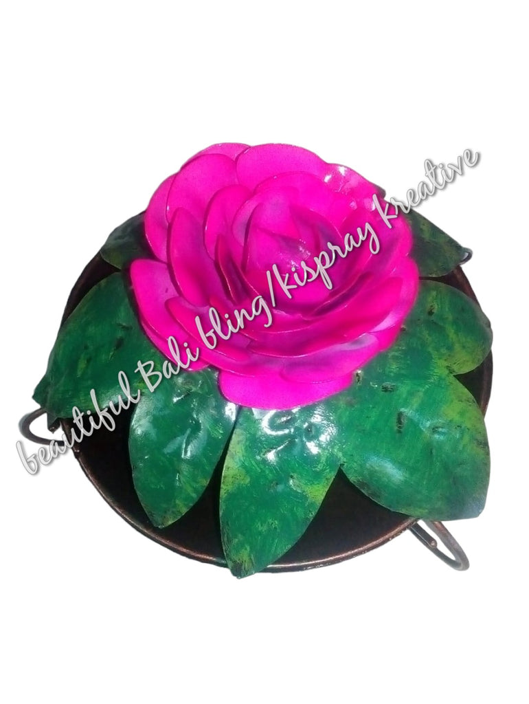 Mosquito coil holder rose, pink