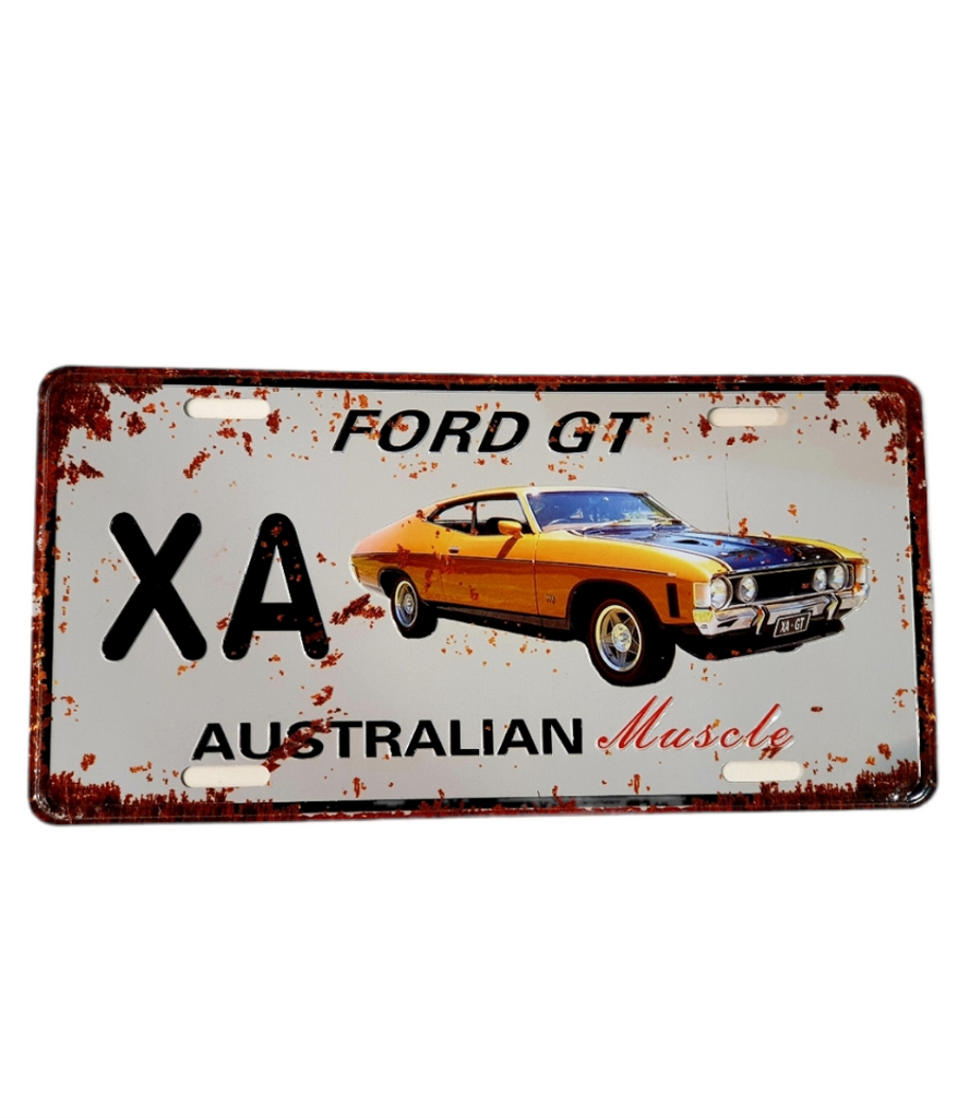 Car decorative plate, FORD GT XA approx 30cm x 15cm #0326