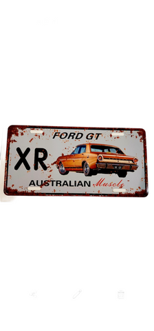 Car decorative plate, FORD GT XR approx 30cm x 15cm #0323