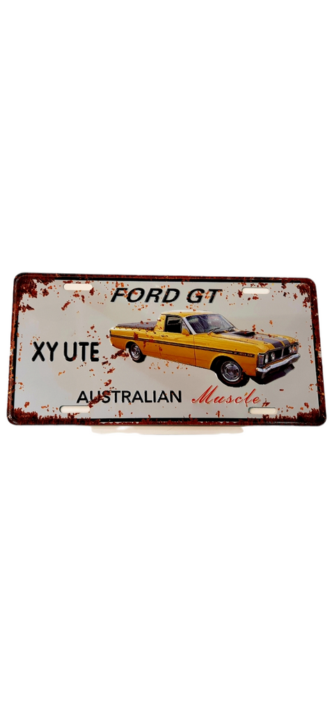 Car decorative plate, FORD GT XY UTE  approx 30cm x 15cm #0321