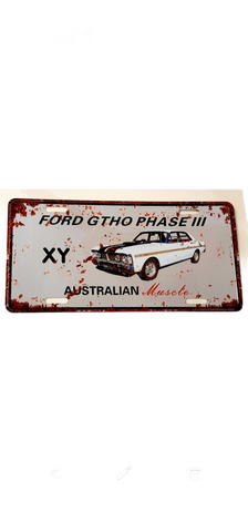 Car decorative plate, FORD GTHO PHASE III XY approx 30cm x 15cm #0322