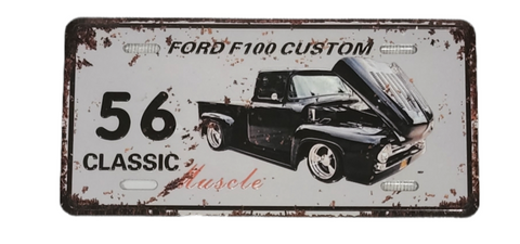 Magnet, FORD, Ford F100 Custom 56 12 x 6 cm approx (black)
