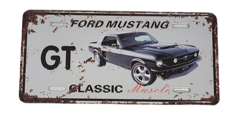 Magnet, FORD, Ford Mustang GT 12 x 6 cm approx (black)