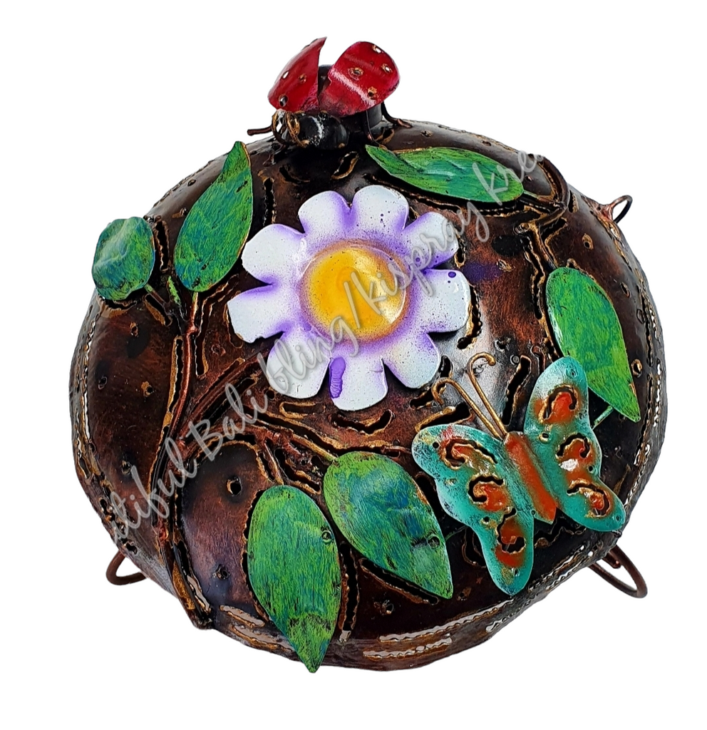 Mosquito coil holder, Insect/flower style.