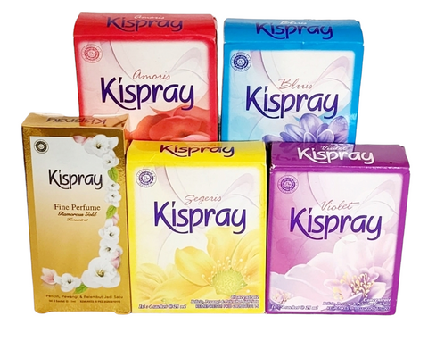Kispray collection all aromas 5 boxes x 21ml sachets. PLEASE NOTE, the gold sachets are only  11 ml