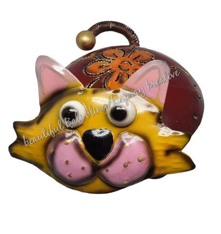 Mosquito coil holder cat burgundy  body