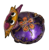 Mosquito coil holder cat purple body