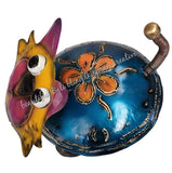 Mosquito coil holder cat blue body #4001
