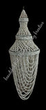 Shell hanging Chandelier approx 95 cm x 28 cm. NO ELECTRICAL COMPONENTS (#4)