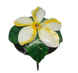 Mosquito coil holder frangipani  flower white