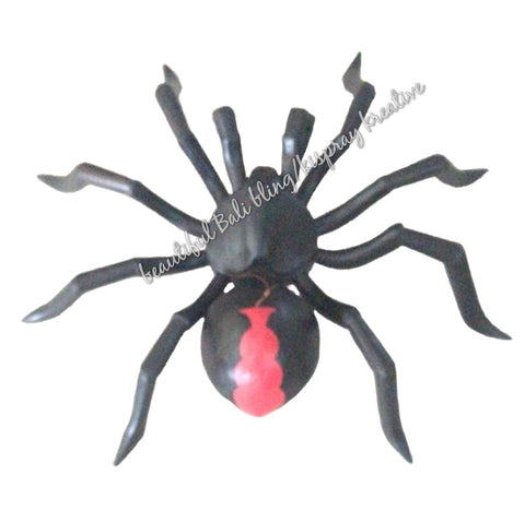 Spider, Red back, wooden approx 40cm
