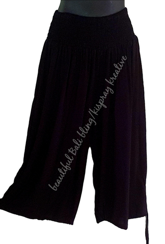 Pants, XXXL  loose bottoms draw string style black