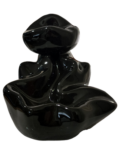 BACKFLOW incense burner/holder Ceramic,  Waterfall E approx 11cm x 11cm x 10cm