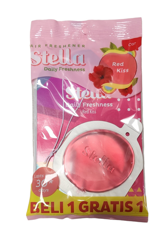 Stella TWIN PACK car deodoriser/fresheners RED KISS (#)