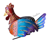 Mosquito coil holder chook/chicken orange blue