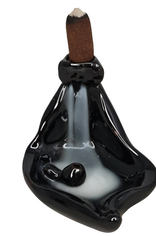 BACKFLOW incense burner/holder Ceramic, waterfall 11.5  x 7cm (0012)