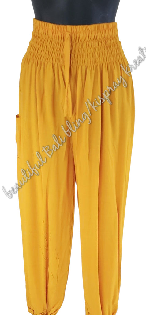 Harem pants, Full length MUSTARD YELLOW 3XL Suit to size 18-20. clothing (#3)