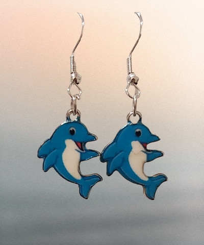 Earring, dolphin