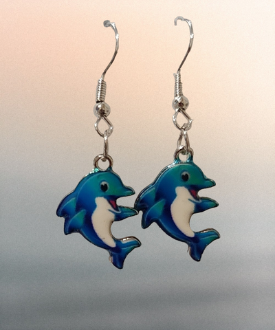 Earring, dolphin