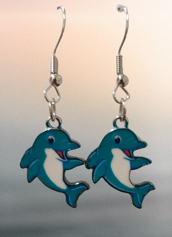 Earring, dolphin