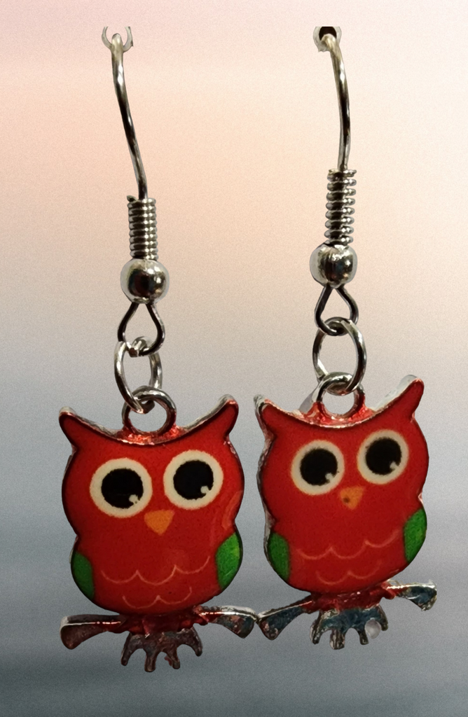 Earring, owls