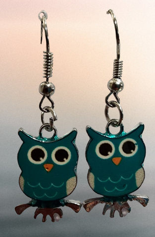 Earring, owls