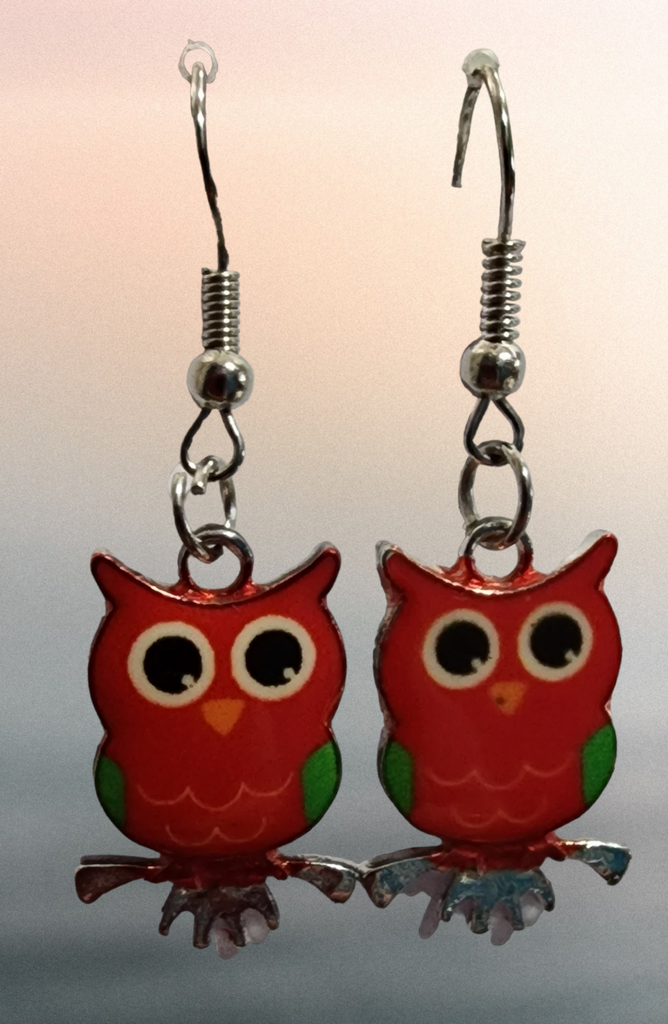 Earring, owls