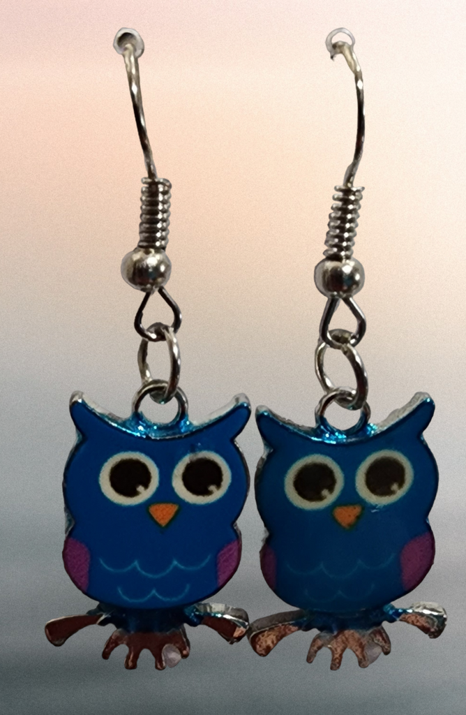 Earring, owls