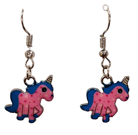 Earring, unicorn #2