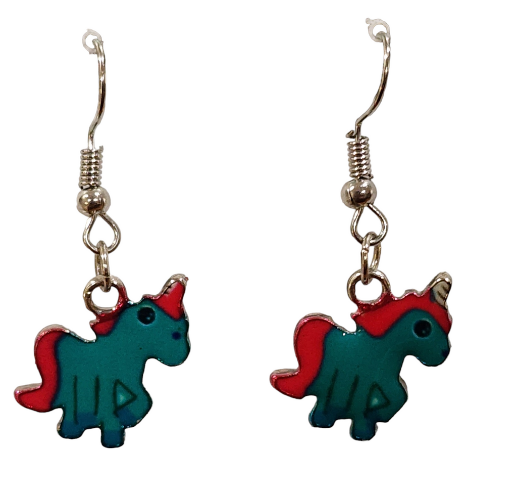 Earring, unicorn #3