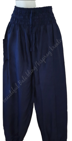 Harem pants Full length  NAVY  Suit to size 8-12 clothing #1