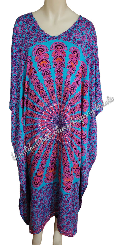 Kaftan, FULL LENGTH 4XL Suit to size 24, mandala