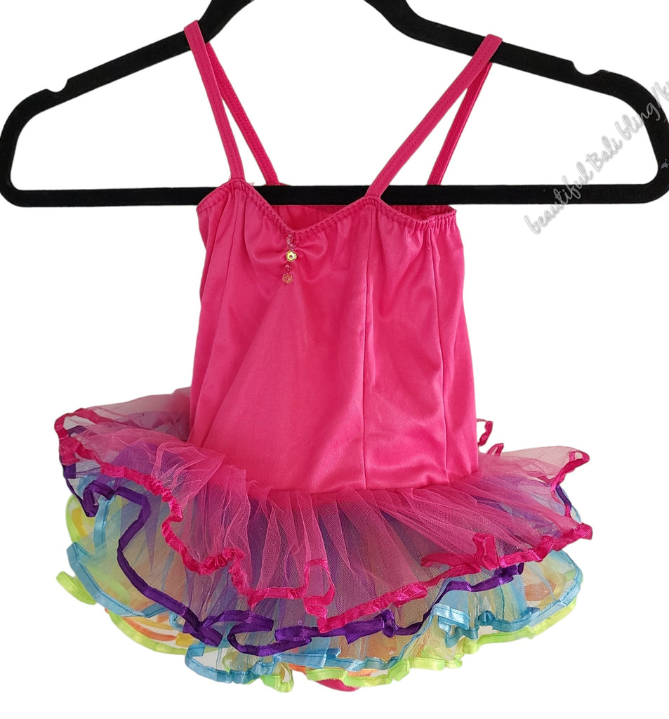 Tutu S, HOT PINK, approx 42 cm long from top of strap to gusset