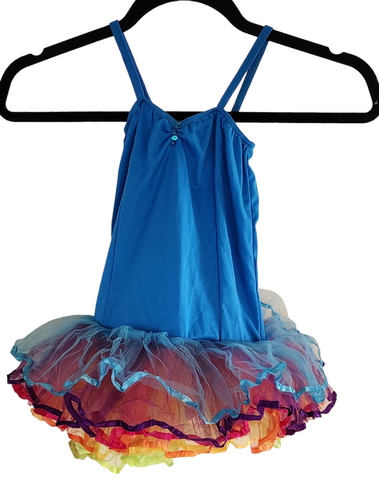 Tutu XL, BLUE, approx 48 cm long from top of strap to gusset