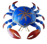 Mosquito coil holder crab bright blue with sun