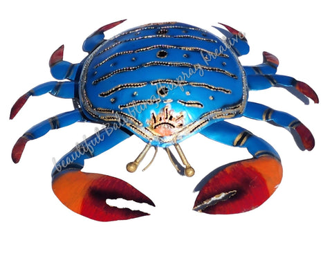 Mosquito coil holder crab lighter blue with lines