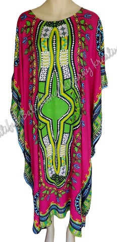 Kaftan,  SEQUIN, HOT PINK, FULL LENGTH Suit to size 24 (#5)