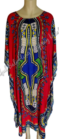 Kaftan,  SEQUIN, RED, FULL LENGTH Suit to size 24 (#6)