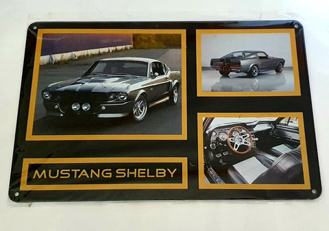 Car decorative plate, MUSTANG SHELBY approx 30cm x 20cm #0358