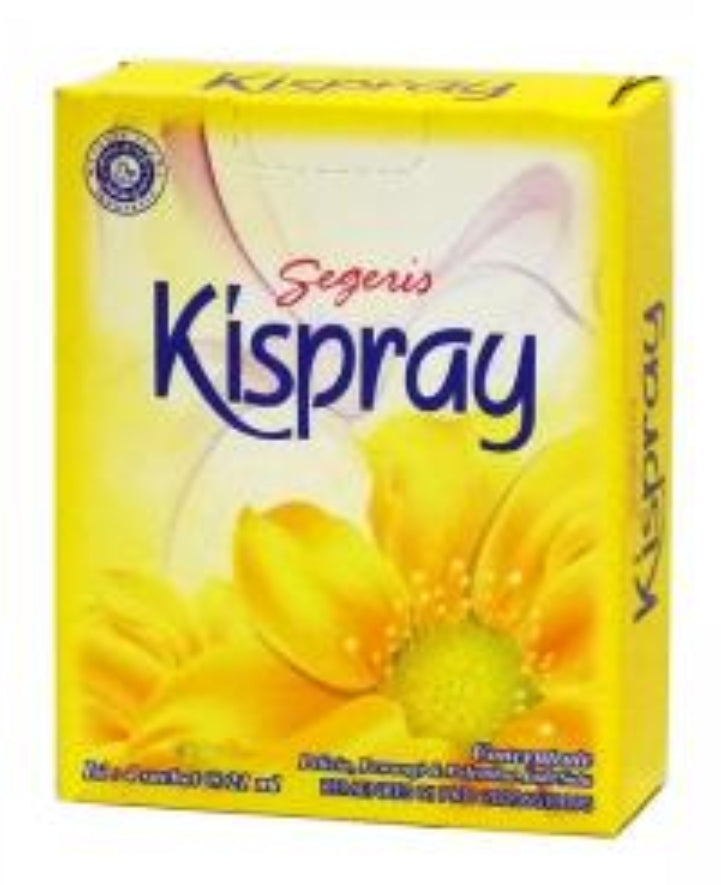 Kispray YELLOW box containing 4 x 21 ml