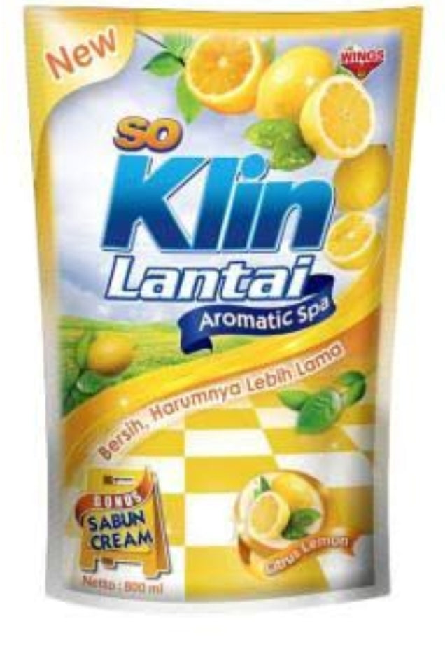 So klin floor cleaner LEMON  780ml (#25e)