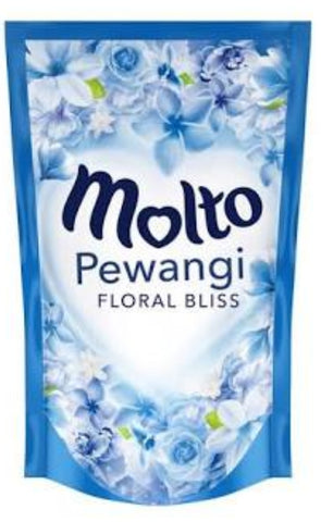 Molto Pewangi NEW RANGE BLUE FLORAL BLISS  softeners  450ml (#71)