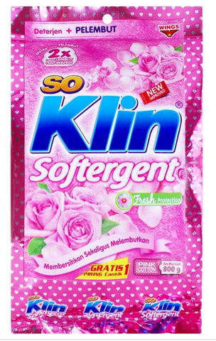 BULK BUY So Klin ROSY PINK POWDER detergent + softener 275g buy 10 receive 11