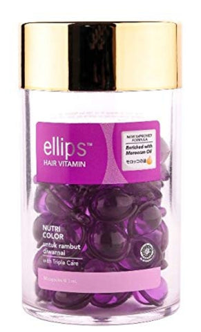 Ellips jar of 50 PURPLE capsules of hair oil